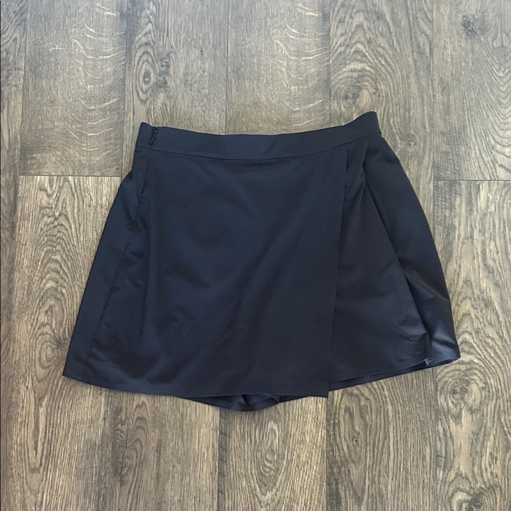 Athleta Black Athletic Skort with Built-In Shorts